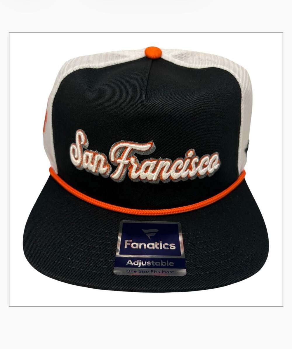 Fanatics San Francisco Giants Black Heritage Golfer Snapback Trucker Hat